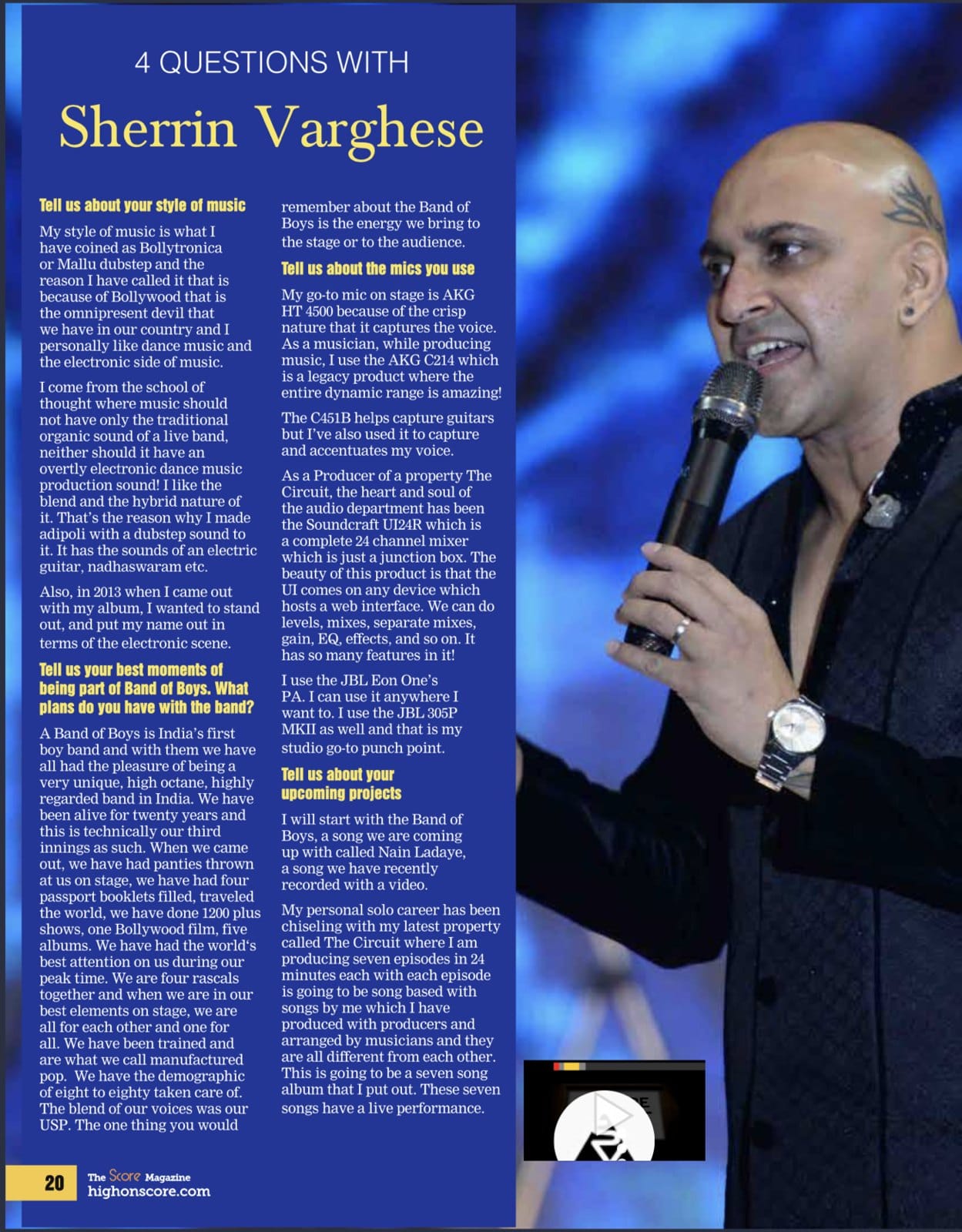 The Score Magazine: 4 questions with Sherrin Varghese